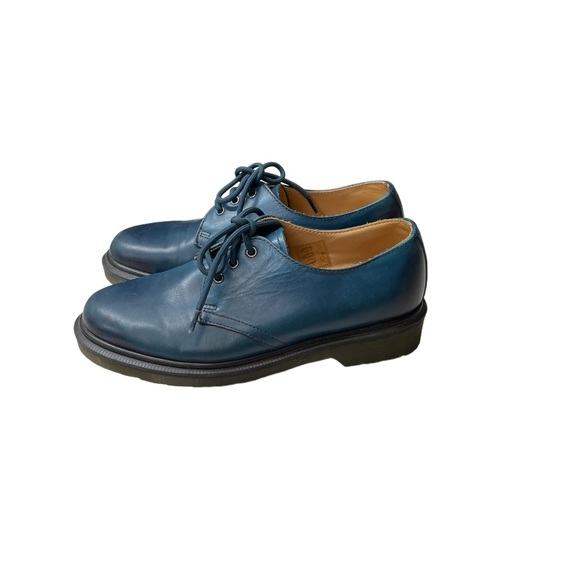 Dr. Martens | 1461 Leather Oxford Shoes - Blue ; Womens 7 - Picture 4 of 9